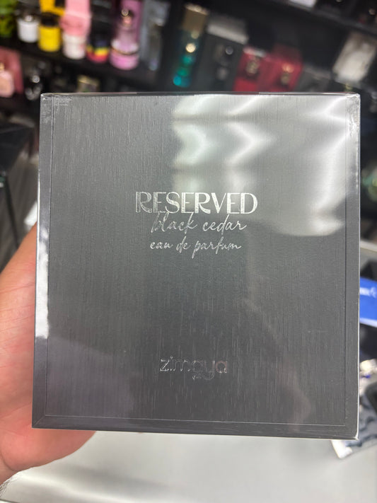RESERVED BLACK CEDAR